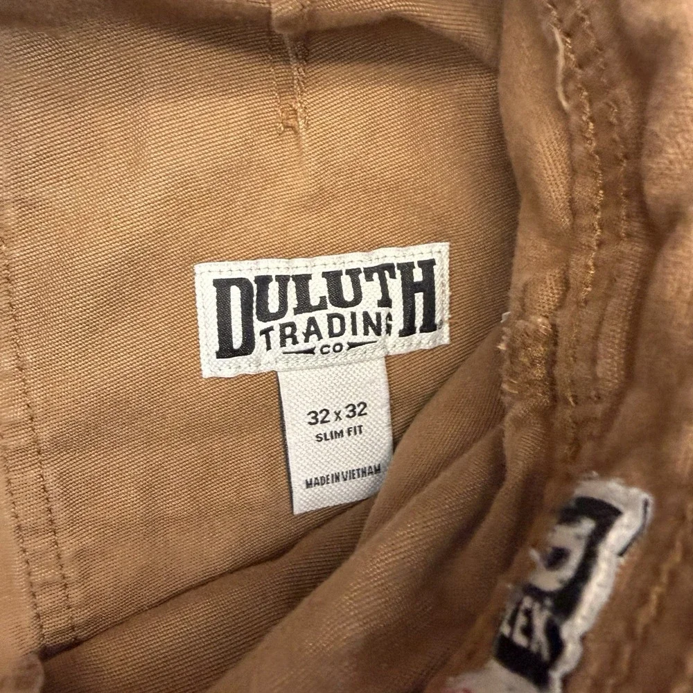 Duluth Flex Fire Hose 5 Pocket‎ Pants Mens 31x31 Tan Slim Fit Stretch workwear